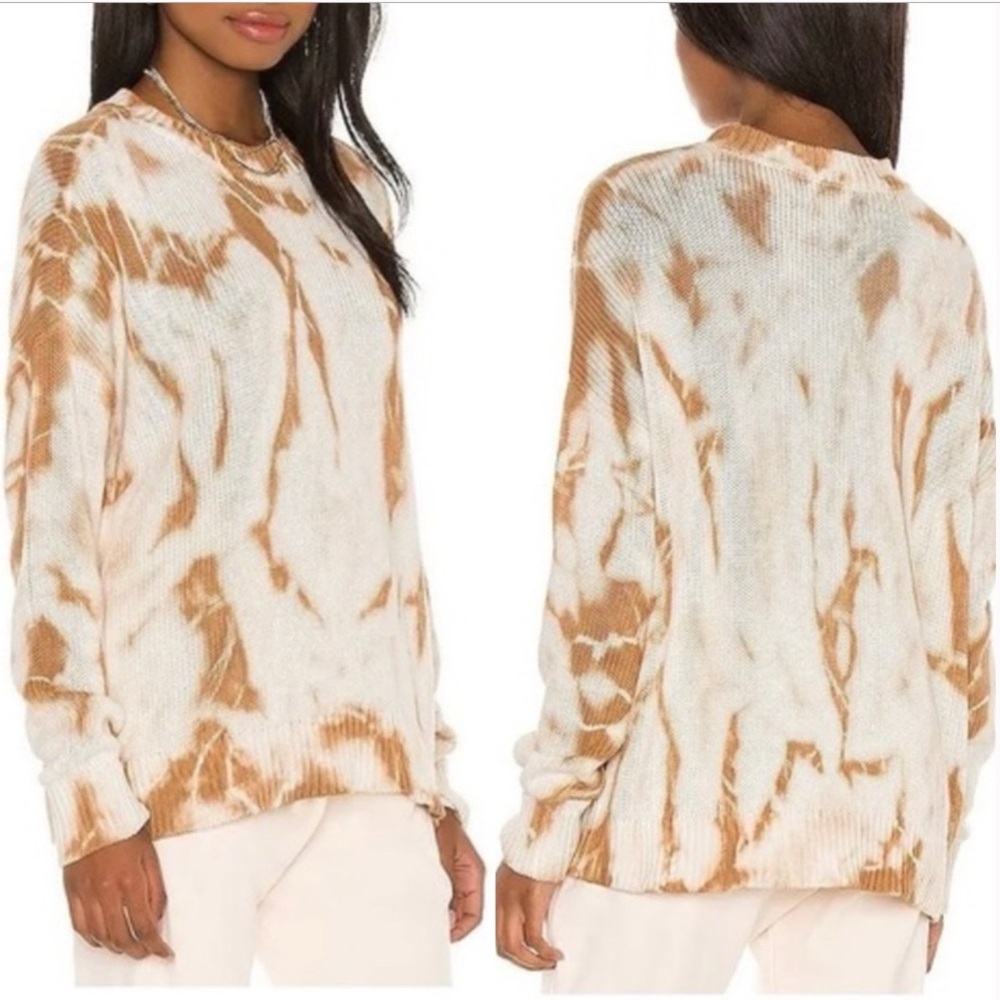 Show Me Your Mumu Camel Tie Dye Sunday Sweater XL